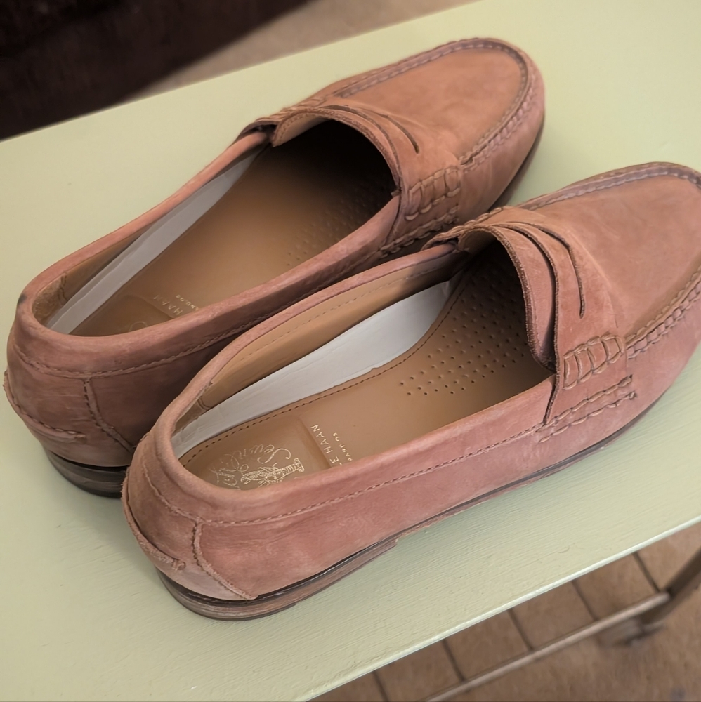 Cole Haan Men's Pink Suede Loafers